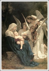Bouguereau, ‘Meleklerin  Şarkısı,’ 1881 (büyük görüntü için kürsörünüzü kullanın) 