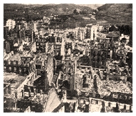 Üç saat süren Alman bombardımandan sonra  Gerniika, 26 Nisan 1937  